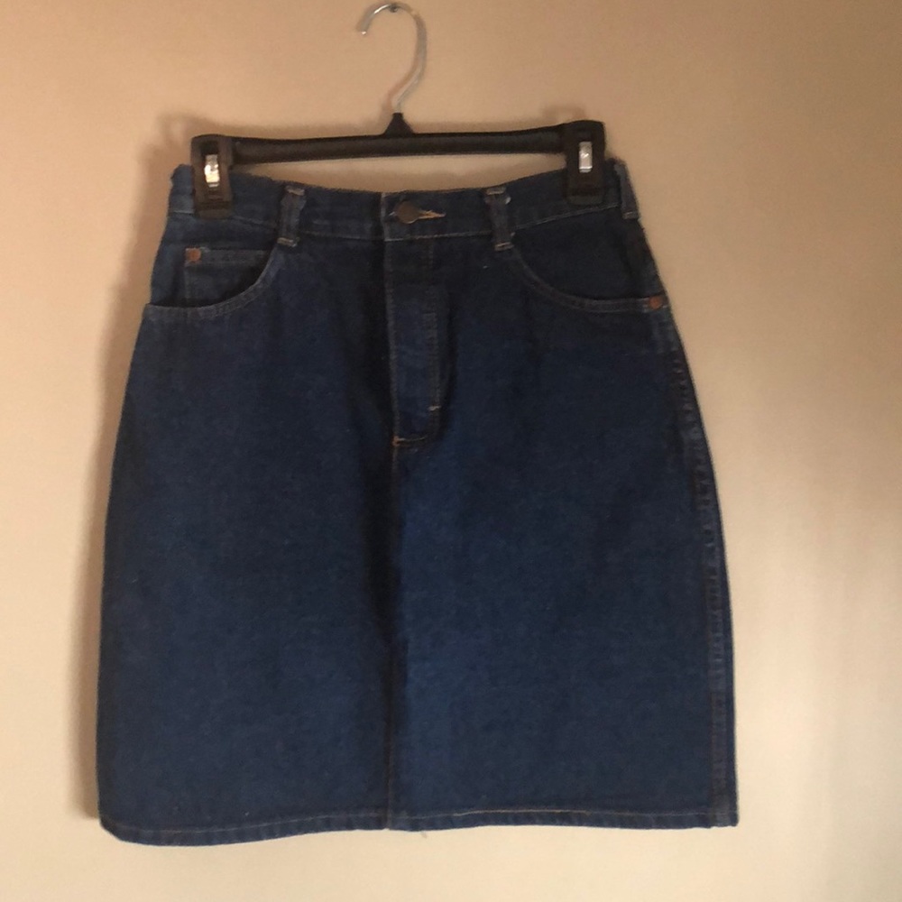 Vintage High Waisted Denim Skirt EUC